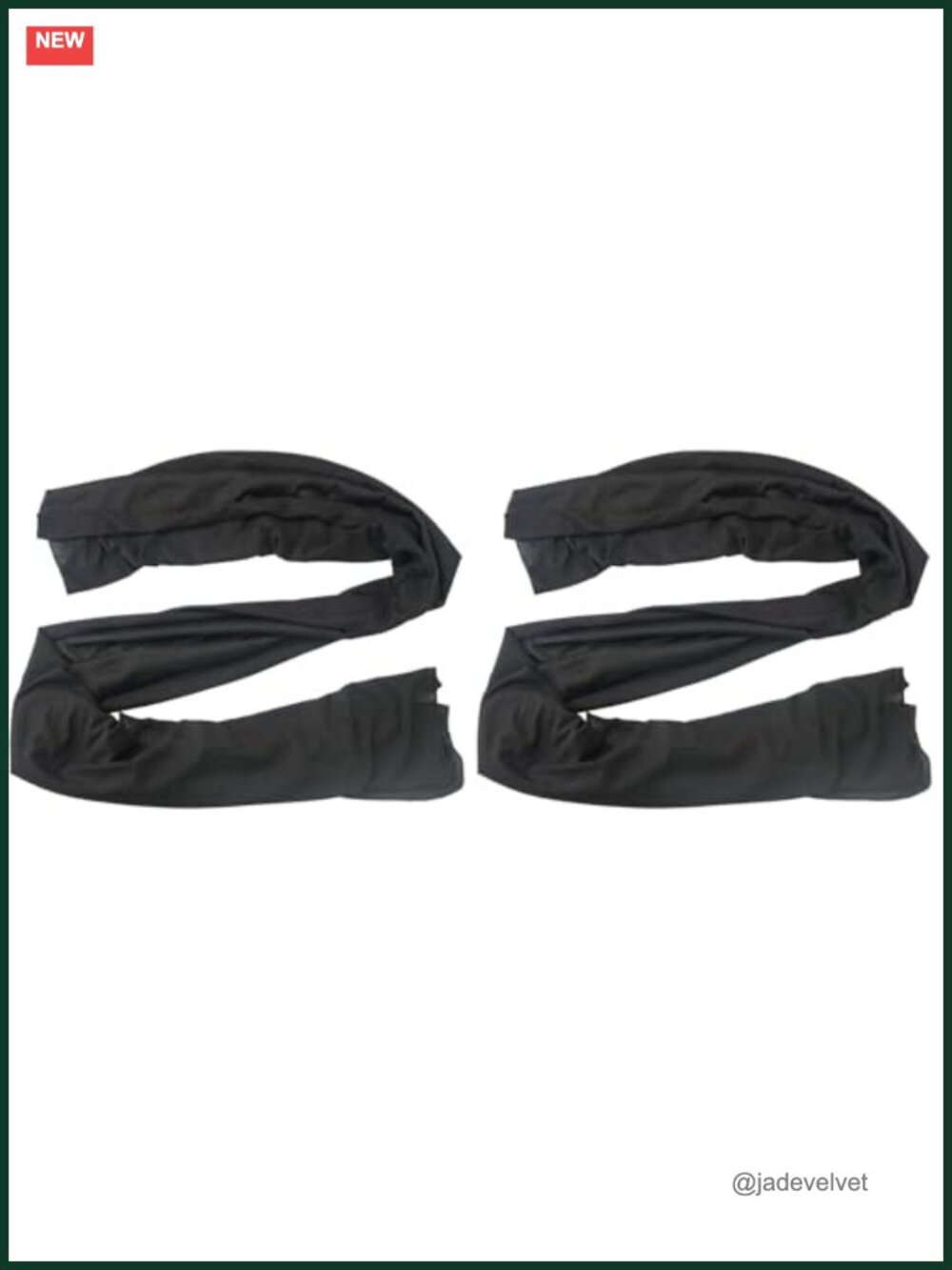 Multipurpose Satin Headwrap Scarf, Medium Stretch, Lightweight - 2 Pack